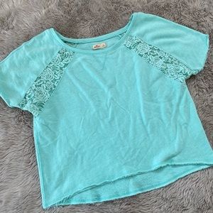 Hollister mint green top